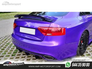 DIFUSOR TRASERO AUDI RS5 2010-2016 NEGRO BRILLO