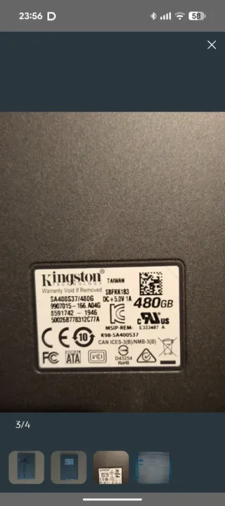 Kingston A400 480G SSD SATA 2.5