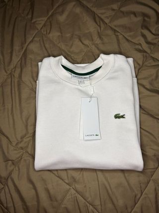 White Sweatshirt Lacoste