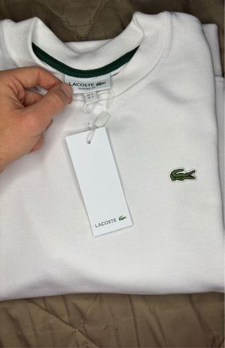 White Sweatshirt Lacoste