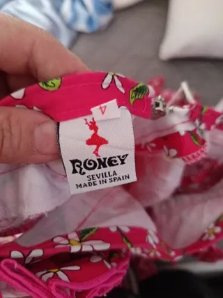 Traje de flamenca niña flores