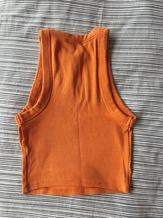 Top Bershka naranja talla S