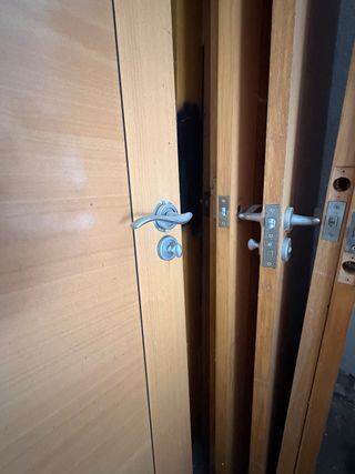 1 Puerta Maciza Madera Clara