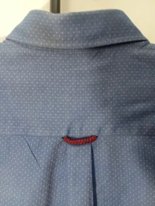 Camisa Massimo Dutti azul con coderas Talla L