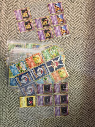 19 hojas cartas Pokémon japonesas vintage