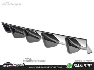 DIFUSOR TRASERO AUDI RS3 8V 2017-- NEGRO BRILLO