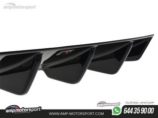 DIFUSOR TRASERO AUDI RS3 8V 2017-- NEGRO BRILLO