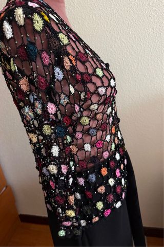 Chaqueta ganchillo multicolor