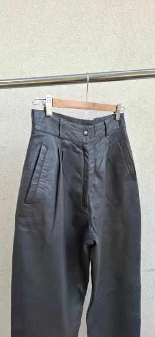 Pantaloni Pelle Made in Italy Anni '80