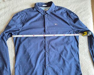 Camisa Tommy Jeans Estampada Azul XXL