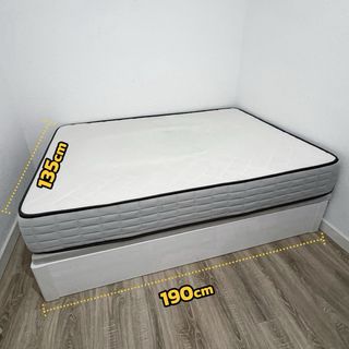 Cama completa: canapé abatible + colchón