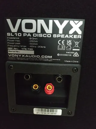 Pareja Altavoces Vonyx SL10 Negros
