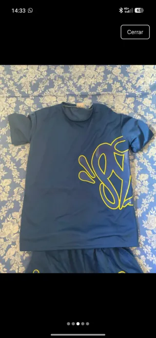 Conjunto chándal corto estampado