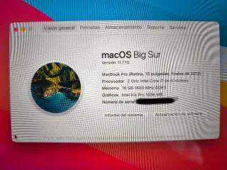 MacBook Pro 15 2013 con caja y cargador nuevo