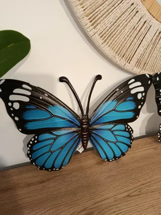 Juego 2 Mariposas Metal 40cm