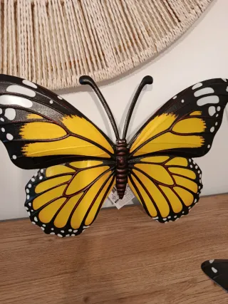 Juego 2 Mariposas Metal 40cm