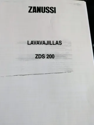 Lavavajillas Zanussi ZDS 200