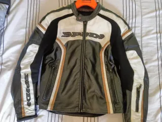 Chaqueta Spidi Talla 48 Negra y Blanca