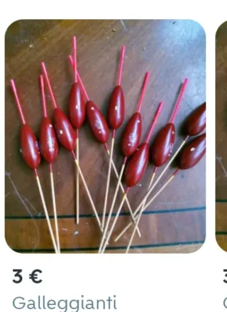 Set 4 Galleggianti da Pesca