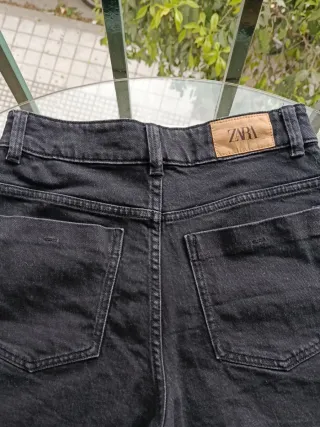 Pantalón corto vaquero negro mujer