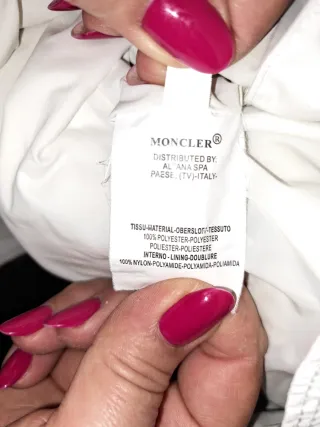 Moncler Giacca Bianca Donna Leggera primaverile