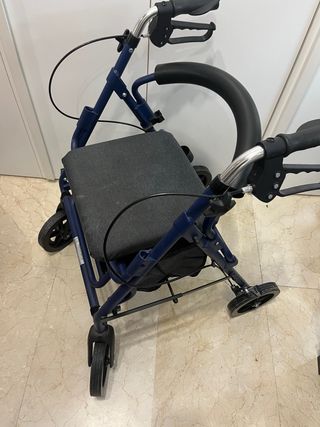 Andador ligero plegable azul