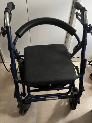 Andador ligero plegable azul