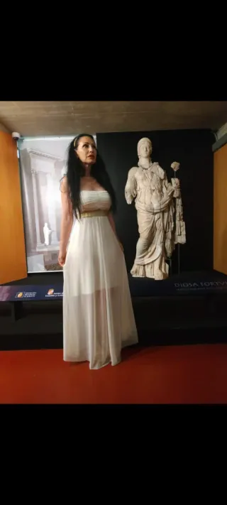 Vestido largo tul estilo griego