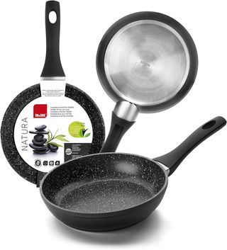 IBILI 440014 Sarten natura, Negro, 14 cm