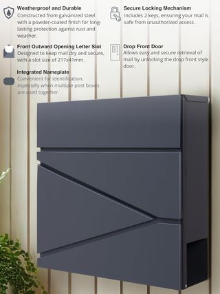 Assorted Collections Buzón de Pared con Soporte pa