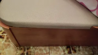 Canapé matrimonio madera marrón 150x180