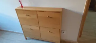 Zapatero IKEA STÄLL Roble 4 Espacios