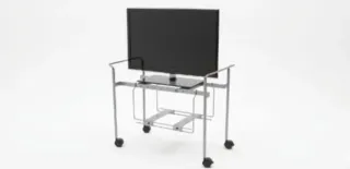 Carrito TV desmontable. Regulable en anchura.