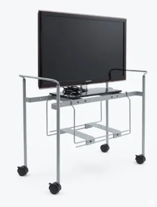 Carrito TV desmontable. Regulable en anchura.