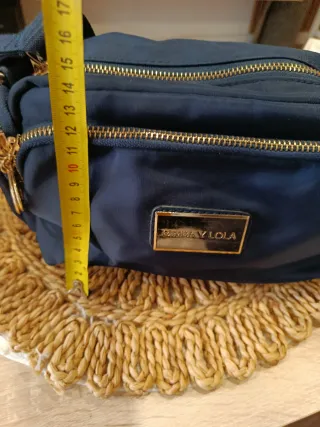 Bolso Bimba y Lola Azul Marino y Dorado