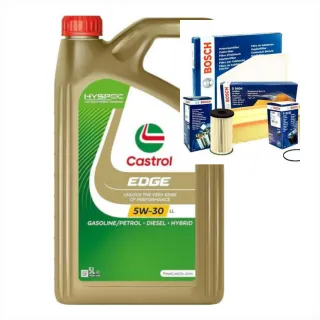 Kit Aceite Castrol EDGE 5W-30 LL 5L -4 Filtros tdi