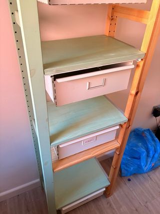 Estantería IVAR IKEA con cajones