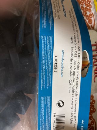 Guaina raccogli cavi Electraline 1,8M