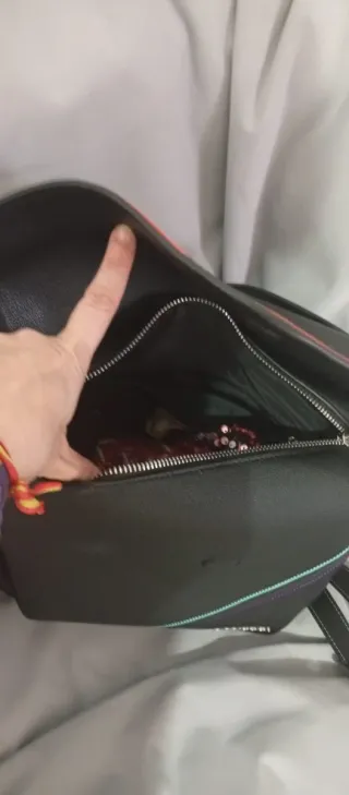 Mochila y monedero Desigual negro