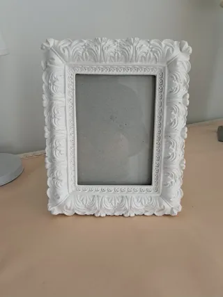 Cornice Bianca Shabby Chic Barocca