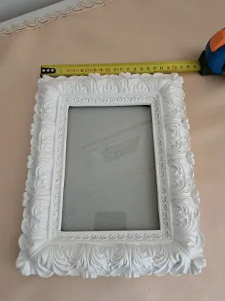 Cornice Bianca Shabby Chic Barocca