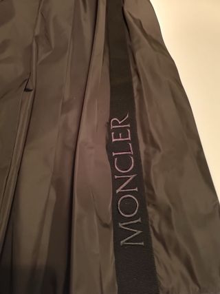 Falda Moncler Negro Plisada Midi