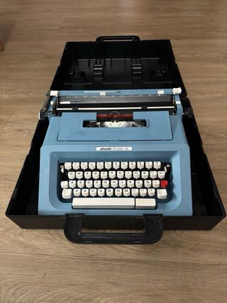 Olivetti Studio 46 Máquina de Escribir Azul