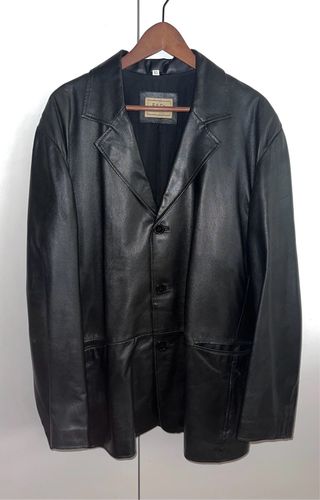 Chaqueta de piel tipo americana - Hombre XL