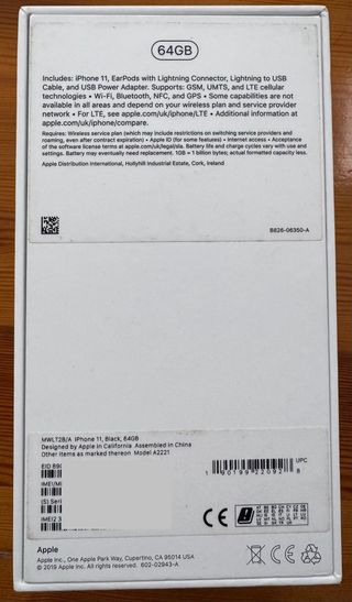 iPhone 11 64GB Negro + Caja y Auriculares | Madrid