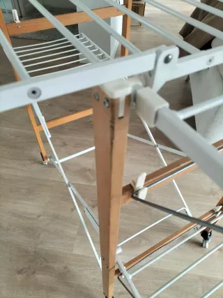 Tendedero plegable madera y metal