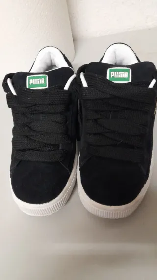 Zapatillas Puma Suede XI Negras y Blancas