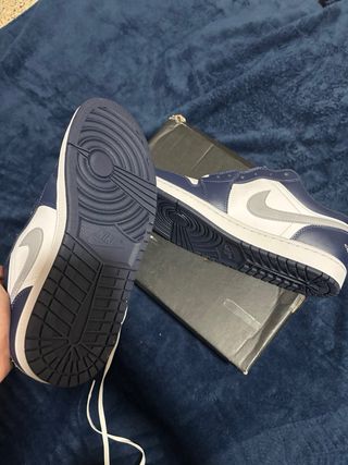 Air Jordan 1 Low Azul Blanco