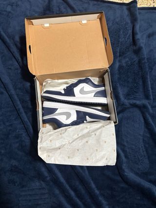 Air Jordan 1 Low Azul Blanco