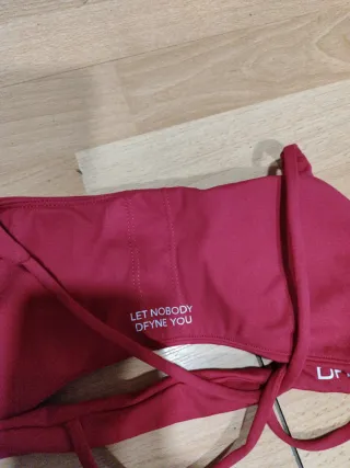 Sujetador deportivo DFYN cruzado rosa